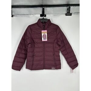 Eddie Bauer Packable Down 650 Jacket Purple Insulated Puffer EB650‎ Womens Small